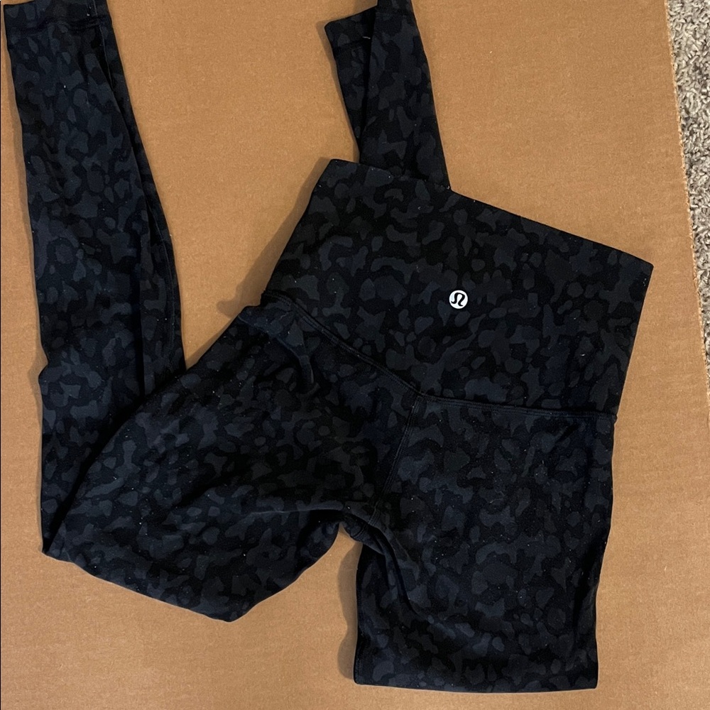 Alighn Lulu  athletica Black Subtle Leopard Print High-Rise Leggings